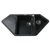 Гранітна мийка Globus Lux GARDA 1000х500-А0002, чорний- Фото 1